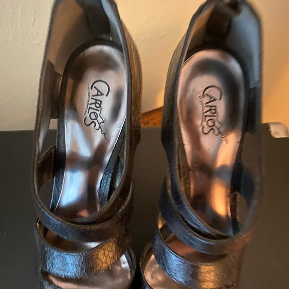 Carlos by Carlos Santana Black Strappy Heels Pumps - Picture 4 of 4